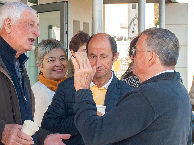 Jean-Claude Pern, Mimi Cambe, Jean-Marc Pern et Jean-Pierre Alazard - Cézac en Quercy - 46170 -